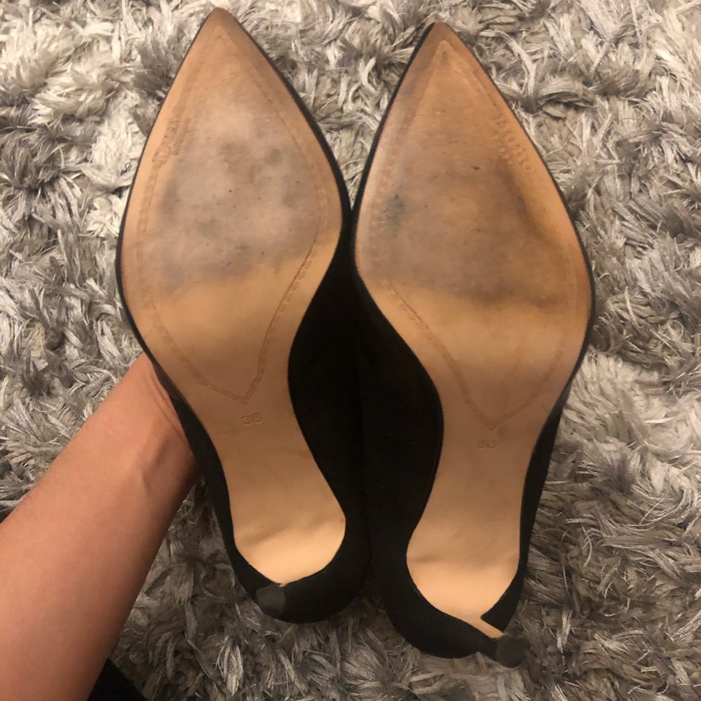 Dune London Suede + Leather High Heels - Picture 3 of 4